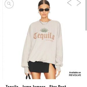 NWOT The Laundry Room Tequila Pullover Sweatshirt Muted Grey Size Small